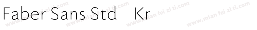 Faber Sans Std 65 Kr字体转换
